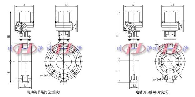 電動(dòng)調(diào)節(jié)蝶閥外形尺寸