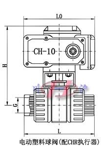 電動(dòng)塑料球閥(配CHR執(zhí)行器)
