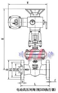 電動高壓閘閥(配DZB執(zhí)行器)