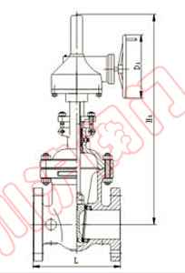 氣動(dòng)高壓閘閥外形尺寸