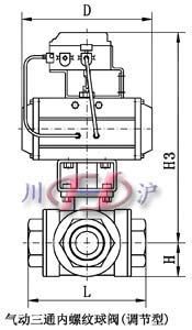氣動三通內(nèi)螺紋球閥