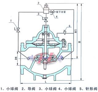 500x持壓泄壓閥(結(jié)構(gòu)圖)