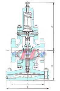 先導式高靈敏度減壓閥 (結構圖)